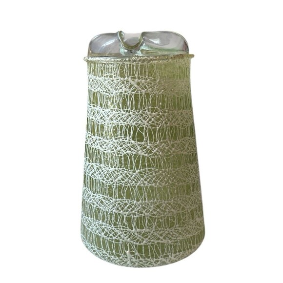 Vintage MCM Spaghetti String Pitcher 8" Tumbler Set (6) Pastels 1950s Midcentury - Picture 3 of 3